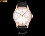 ZF Factory IWC Portugieser Seven-Day Power Reserve 42.4mm White/Black Dial Watch